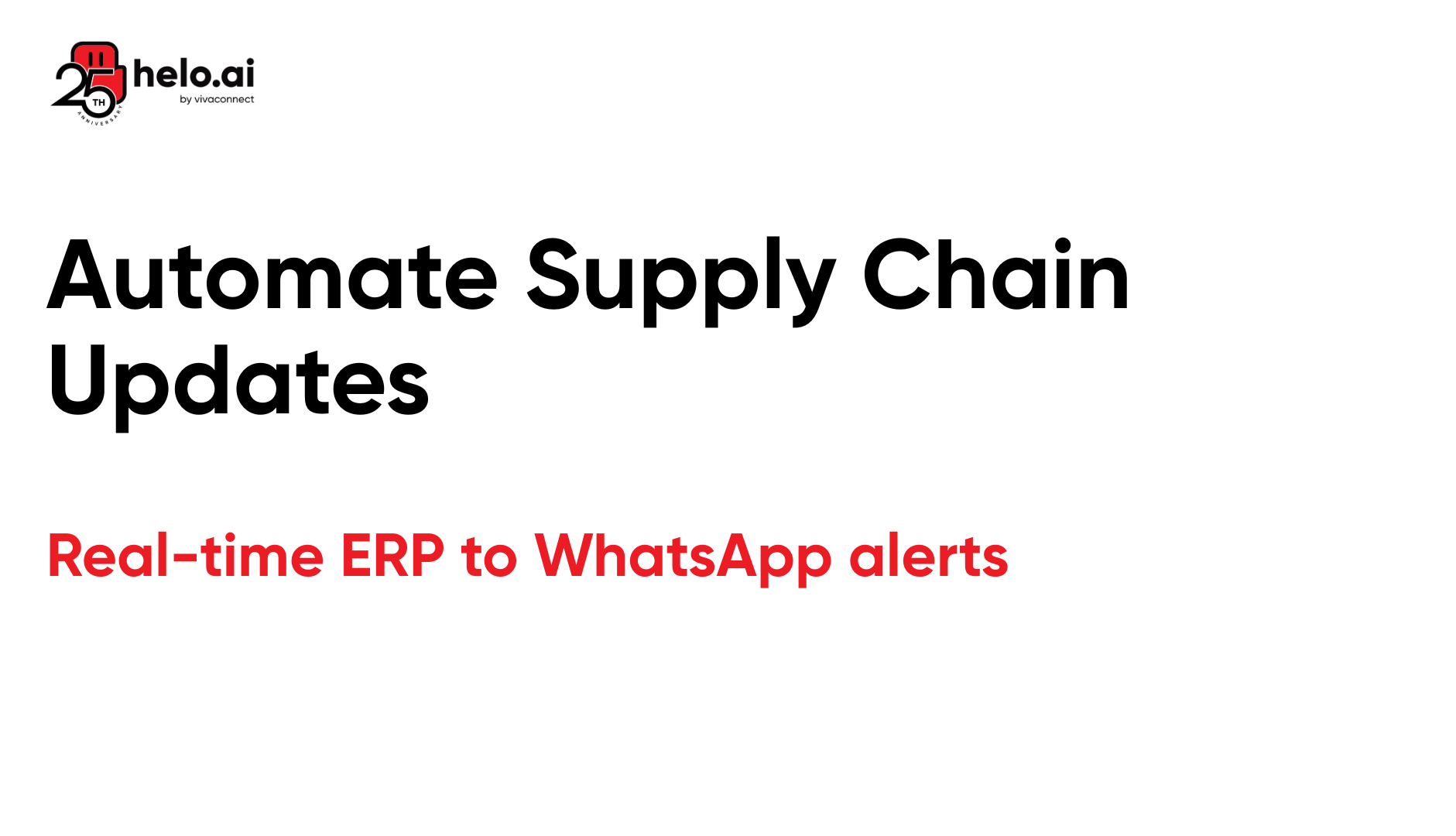 Automate Supply Chain Updates